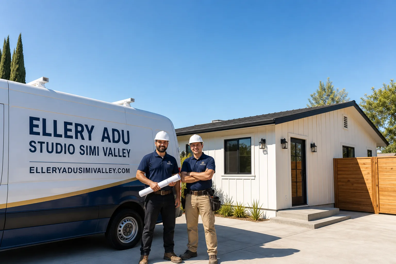 Ellery ADU Studio Simi Valley adu service vehicle and crew in Simi Valley, CA